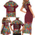 Home Sweet Home Minnesota Flower Christmas Family Matching Short Sleeve Bodycon Dress and Hawaiian Shirt Xmas Holiday Patterns - Wonder Print Shop