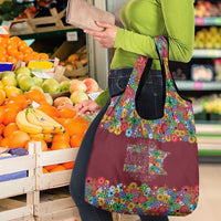 Home Sweet Home Minnesota Flower Christmas Grocery Bag Xmas Holiday Patterns - Wonder Print Shop