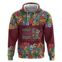 Home Sweet Home Minnesota Flower Christmas Hoodie Xmas Holiday Patterns - Wonder Print Shop