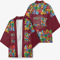 Home Sweet Home Minnesota Flower Christmas Kimono Xmas Holiday Patterns - Wonder Print Shop