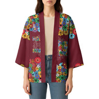 Home Sweet Home Minnesota Flower Christmas Kimono Xmas Holiday Patterns - Wonder Print Shop