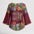 Home Sweet Home Minnesota Flower Christmas Kimono Sleeve Blouse Xmas Holiday Patterns - Wonder Print Shop