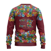 Home Sweet Home Minnesota Flower Christmas Ugly Christmas Sweater Xmas Holiday Patterns - Wonder Print Shop