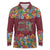 Home Sweet Home Minnesota Flower Christmas Long Sleeve Polo Shirt Xmas Holiday Patterns - Wonder Print Shop