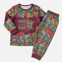 Home Sweet Home Minnesota Flower Christmas Pajama Set Xmas Holiday Patterns - Wonder Print Shop
