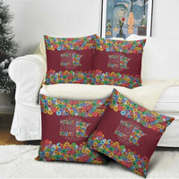 Home Sweet Home Minnesota Flower Christmas Pillow Cover Xmas Holiday Patterns - Wonder Print Shop