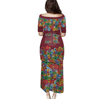 Home Sweet Home Minnesota Flower Christmas Puletasi Xmas Holiday Patterns - Wonder Print Shop