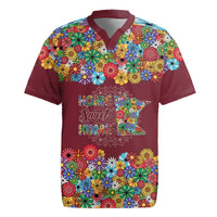 Home Sweet Home Minnesota Flower Christmas Rugby Jersey Xmas Holiday Patterns - Wonder Print Shop