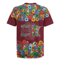 Home Sweet Home Minnesota Flower Christmas Rugby Jersey Xmas Holiday Patterns - Wonder Print Shop