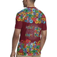 Home Sweet Home Minnesota Flower Christmas Rugby Jersey Xmas Holiday Patterns - Wonder Print Shop