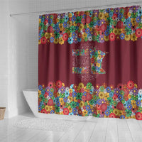 Home Sweet Home Minnesota Flower Christmas Shower Curtain Xmas Holiday Patterns - Wonder Print Shop