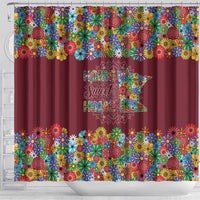 Home Sweet Home Minnesota Flower Christmas Shower Curtain Xmas Holiday Patterns - Wonder Print Shop