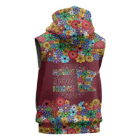 Home Sweet Home Minnesota Flower Christmas Sleeveless Hoodie Xmas Holiday Patterns - Wonder Print Shop