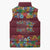 Home Sweet Home Minnesota Flower Christmas Sleeveless Puffer Jacket Xmas Holiday Patterns - Wonder Print Shop