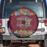 Home Sweet Home Minnesota Flower Christmas Spare Tire Cover Xmas Holiday Patterns - Wonder Print Shop