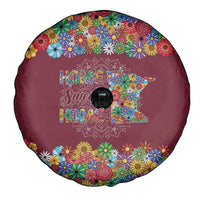 Home Sweet Home Minnesota Flower Christmas Spare Tire Cover Xmas Holiday Patterns - Wonder Print Shop