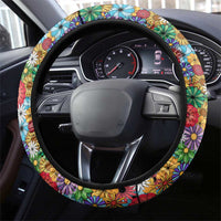 Home Sweet Home Minnesota Flower Christmas Steering Wheel Cover Xmas Holiday Patterns - Wonder Print Shop