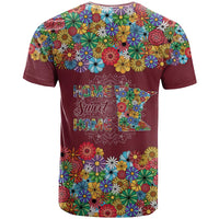Home Sweet Home Minnesota Flower Christmas T Shirt Xmas Holiday Patterns - Wonder Print Shop