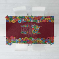 Home Sweet Home Minnesota Flower Christmas Tablecloth Xmas Holiday Patterns - Wonder Print Shop