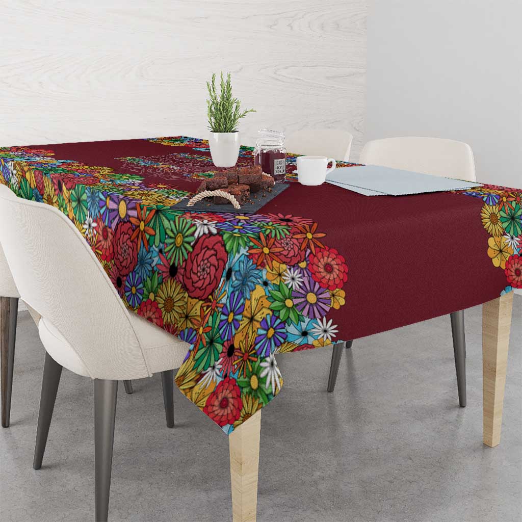 Home Sweet Home Minnesota Flower Christmas Tablecloth Xmas Holiday Patterns - Wonder Print Shop