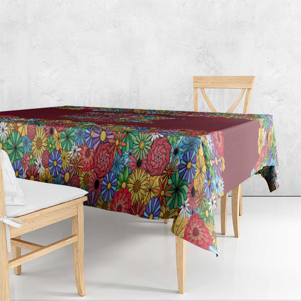 Home Sweet Home Minnesota Flower Christmas Tablecloth Xmas Holiday Patterns - Wonder Print Shop