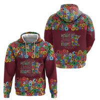 Home Sweet Home Minnesota Flower Christmas Zip Hoodie Xmas Holiday Patterns - Wonder Print Shop