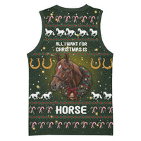 Horse All I Need For Christmas Christmas Basketball Jersey Xmas Holiday Patterns - Wonder Print Shop