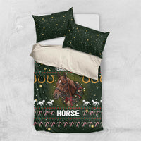 Horse All I Need For Christmas Christmas Bedding Set Xmas Holiday Patterns - Wonder Print Shop