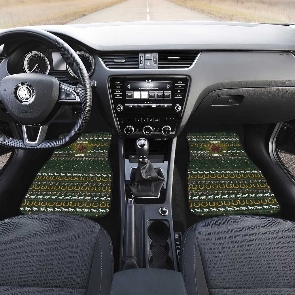 Horse All I Need For Christmas Christmas Car Mats Xmas Holiday Patterns - Wonder Print Shop