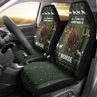 Horse All I Need For Christmas Christmas Car Seat Cover Xmas Holiday Patterns - Wonder Print Shop