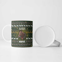Horse All I Need For Christmas Christmas Ceramic Mug Xmas Holiday Patterns - Wonder Print Shop