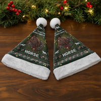 Horse All I Need For Christmas Christmas Santa Hat Xmas Holiday Patterns - Wonder Print Shop