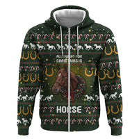 Horse All I Need For Christmas Christmas Hoodie Xmas Holiday Patterns - Wonder Print Shop
