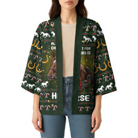 Horse All I Need For Christmas Christmas Kimono Xmas Holiday Patterns - Wonder Print Shop