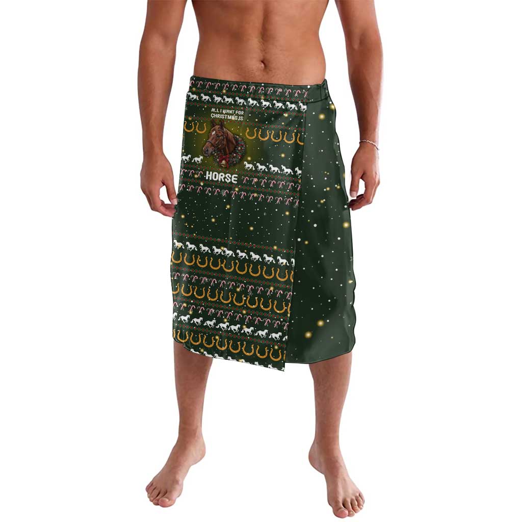 Horse All I Need For Christmas Christmas Lavalava Xmas Holiday Patterns - Wonder Print Shop