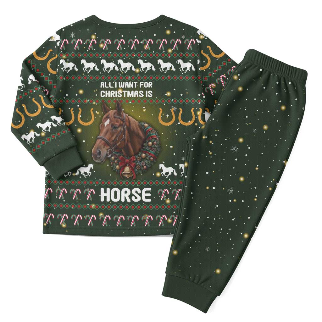 Horse All I Need For Christmas Christmas Pajama Set Xmas Holiday Patterns - Wonder Print Shop