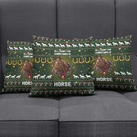 Horse All I Need For Christmas Christmas Pillow Cover Xmas Holiday Patterns - Wonder Print Shop