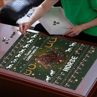 Horse All I Need For Christmas Christmas Puzzle Xmas Holiday Patterns - Wonder Print Shop