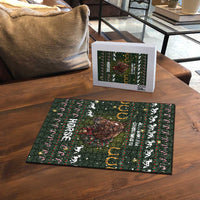 Horse All I Need For Christmas Christmas Puzzle Xmas Holiday Patterns - Wonder Print Shop