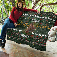 Horse All I Need For Christmas Christmas Quilt Xmas Holiday Patterns - Wonder Print Shop
