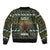 Horse All I Need For Christmas Christmas Sleeve Zip Bomber Jacket Xmas Holiday Patterns - Wonder Print Shop