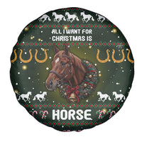 Horse All I Need For Christmas Christmas Spare Tire Cover Xmas Holiday Patterns - Wonder Print Shop