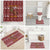 Horse Through The Snow Christmas Design Bathroom Set Xmas Holiday Patterns - Wonder Print Shop