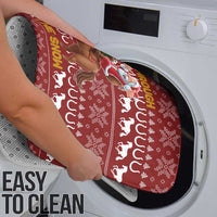 Horse Through The Snow Christmas Design Bathroom Set Xmas Holiday Patterns - Wonder Print Shop