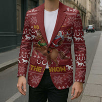 Horse Through The Snow Christmas Design Blazer Xmas Holiday Patterns - Wonder Print Shop