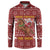 Horse Through The Snow Christmas Design Button Sweatshirt Xmas Holiday Patterns - Wonder Print Shop