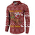 Horse Through The Snow Christmas Design Button Sweatshirt Xmas Holiday Patterns - Wonder Print Shop
