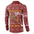 Horse Through The Snow Christmas Design Button Sweatshirt Xmas Holiday Patterns - Wonder Print Shop