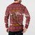 Horse Through The Snow Christmas Design Button Sweatshirt Xmas Holiday Patterns - Wonder Print Shop