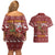 Horse Through The Snow Christmas Design Couples Matching Off Shoulder Short Dress and Hawaiian Shirt Xmas Holiday Patterns - Wonder Print Shop